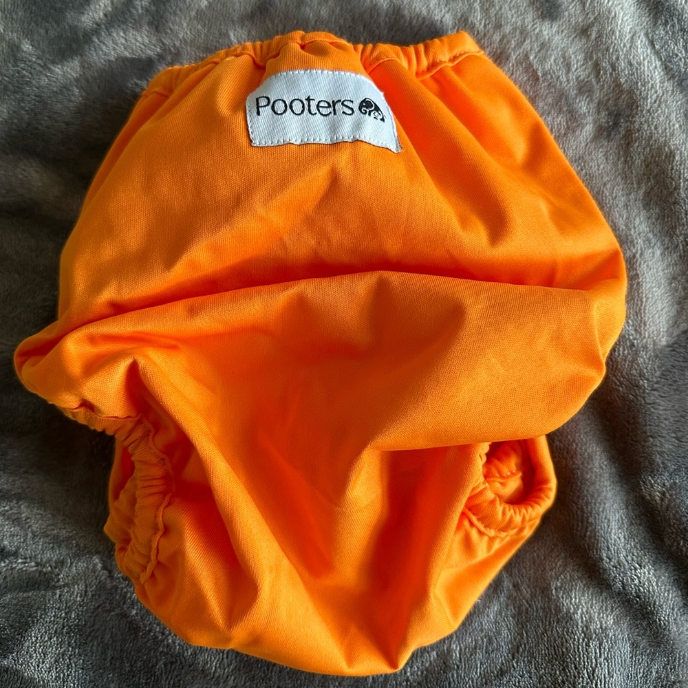 Bright Orange Reusable Kids Swim/Nappy Cover